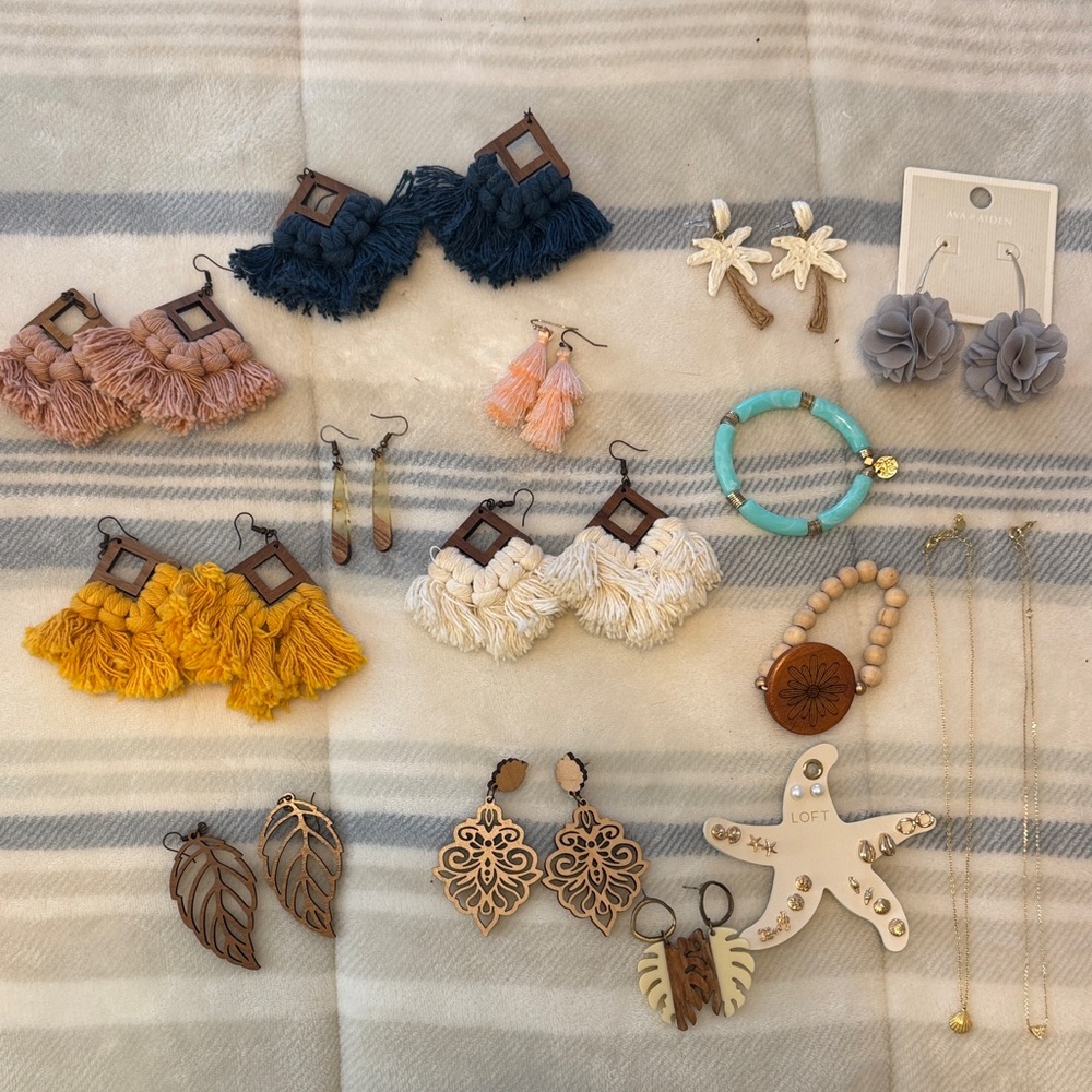 Assorted Earrings and Accessories